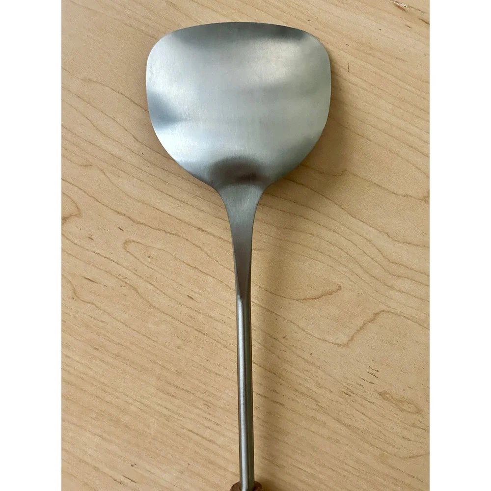 Metal Wok Spatula with Wooden Handle Kitchen‎ Cooking Utensil